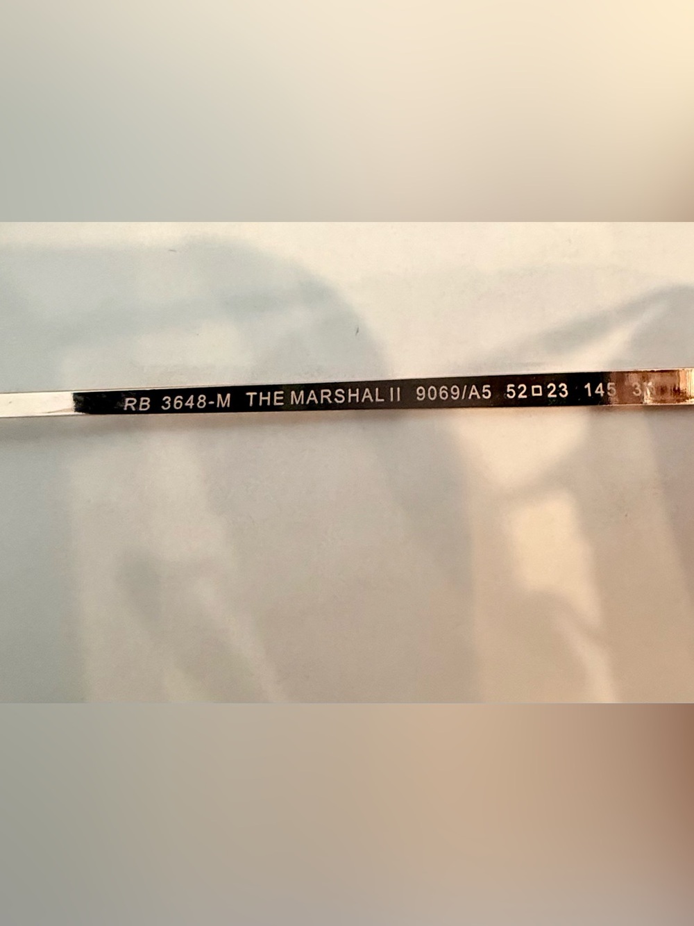 Ray ban Cooper Rose Gold Marshal 2 Sunglasses Pink Brown Gradient Lenses 3648m - Picture 5 of 6